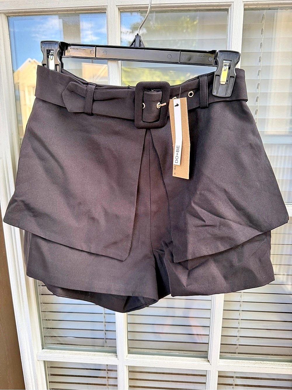 DO+BE High Waist Shorts in Black Size Small NWT